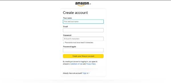 amazon affiliate sign up